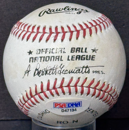 Carl Hubbell Signed Official NL Baseball Auto PSA COA NY Giants HOF