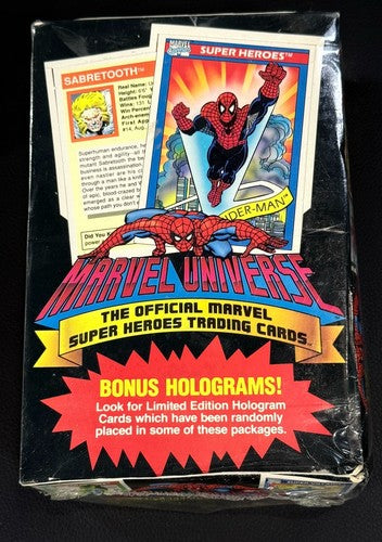1990 Marvel Universe Series 1 Trading Cards Factory Sealed Box 36 Packs Impel