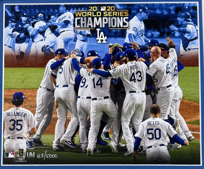 Los Angeles Dodgers 2020 World Series Champions LE Highland Mint Framed Photo
