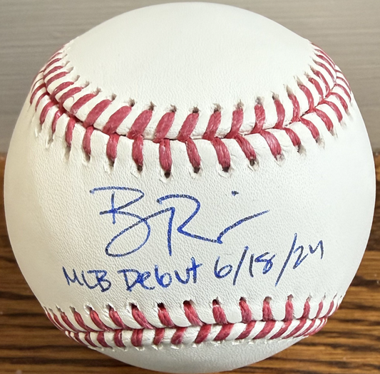 Ben Rice Signed Official MLB Baseball NY Yankees MLB Debut Auto Steiner CX COA