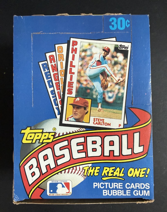1984 Topps Baseball Wax Box FASC From a Sealed Case Don Mattingly Rc