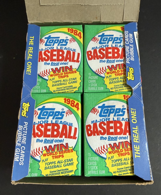 1984 Topps Baseball Wax Box FASC From a Sealed Case Don Mattingly Rc