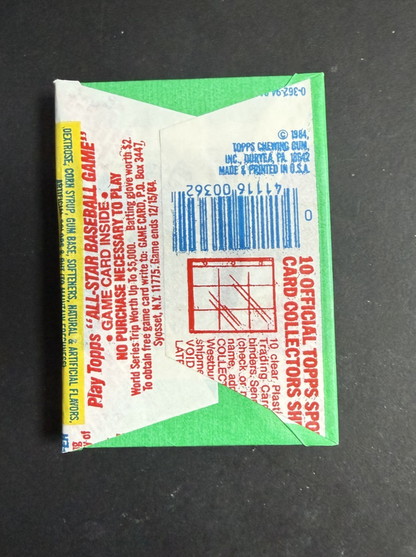 1984 Topps Baseball Wax Box FASC From a Sealed Case Don Mattingly Rc
