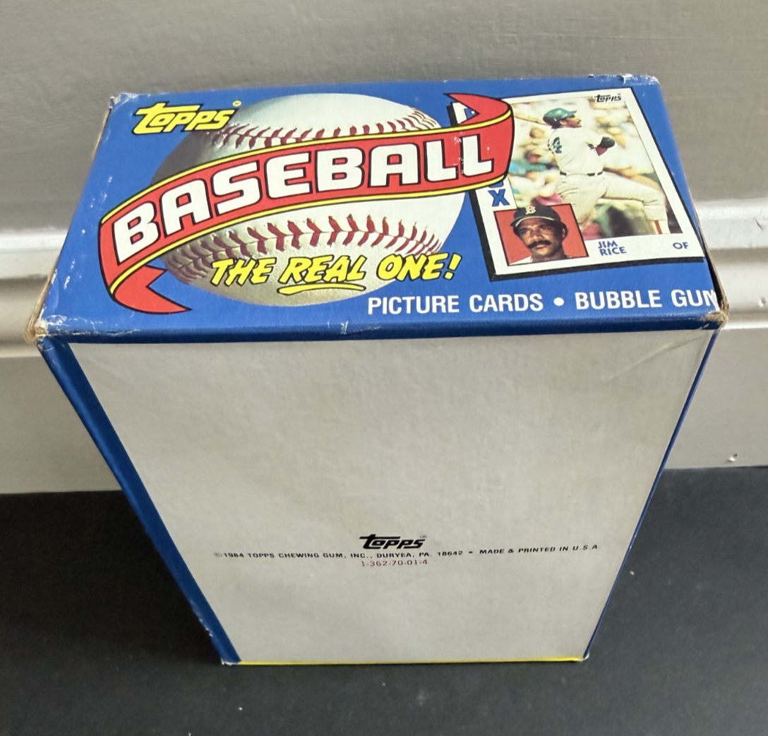 1984 Topps Baseball Wax Box FASC From a Sealed Case Don Mattingly Rc