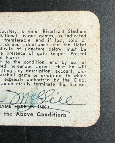 HANK AARON 714 HR TIED BABE RUTH 1974 Cincinnati Reds Press Media Season Ticket