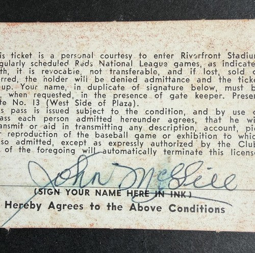HANK AARON 714 HR TIED BABE RUTH 1974 Cincinnati Reds Press Media Season Ticket