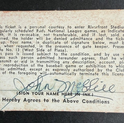 HANK AARON 714 HR TIED BABE RUTH 1974 Cincinnati Reds Press Media Season Ticket