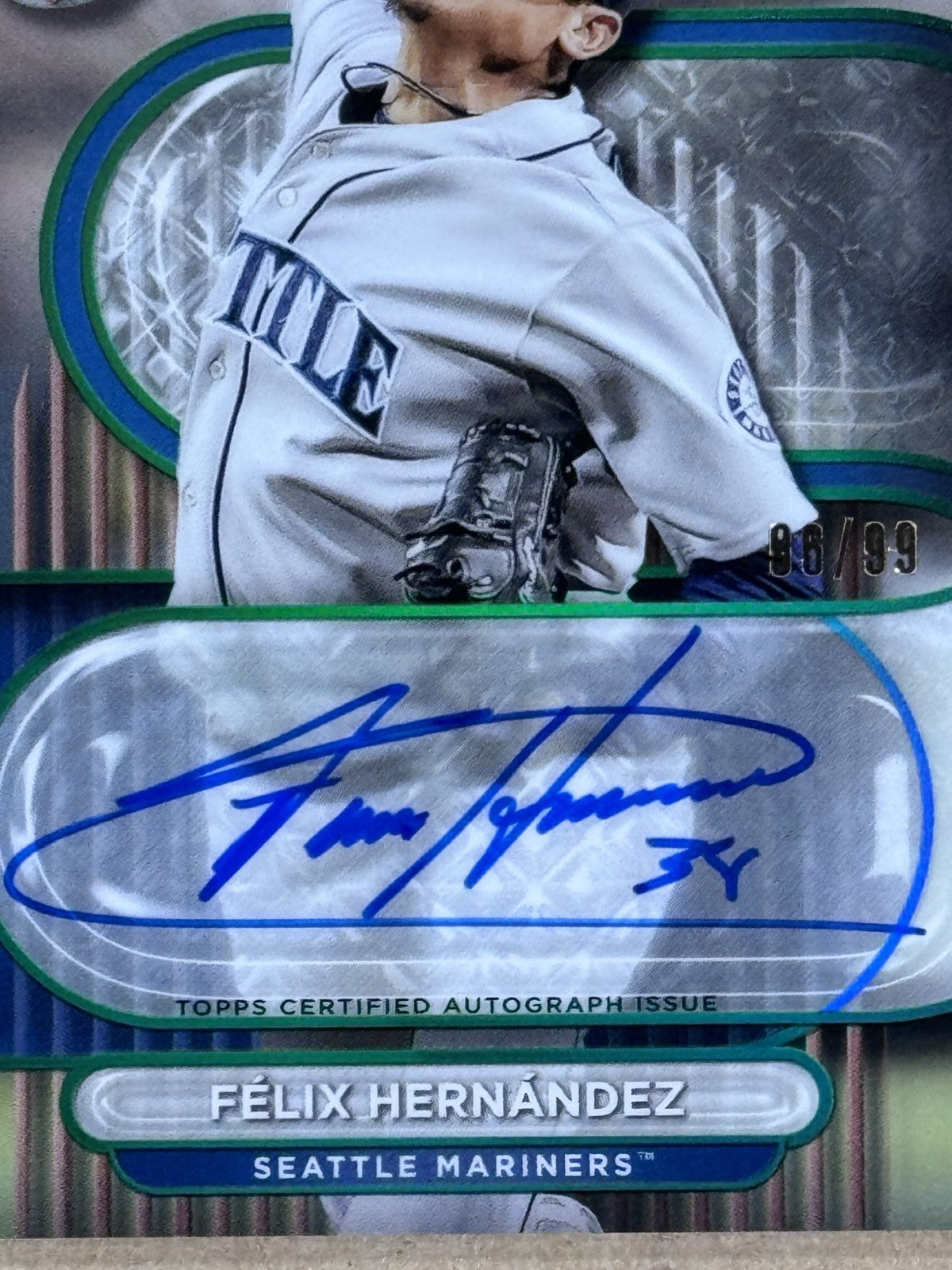 2024 Topps Tribute Felix Hernandez Auto /99 #TA-FHE Seattle Mariners Mint