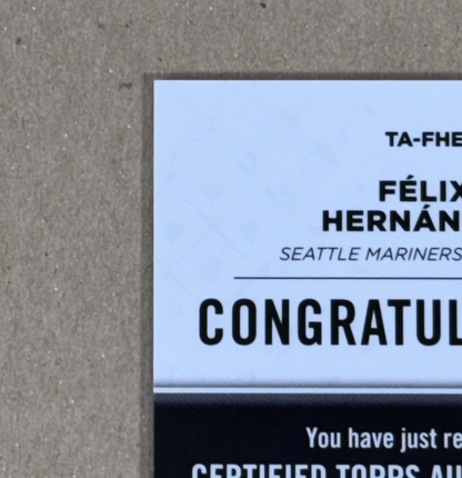 2024 Topps Tribute Felix Hernandez Auto /99 #TA-FHE Seattle Mariners Mint