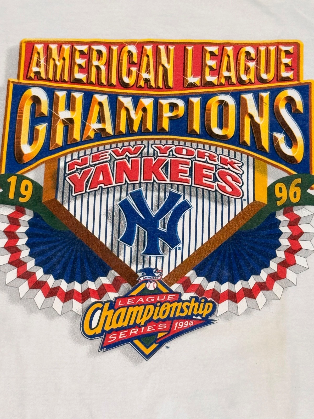 Vintage 1996 New York Yankees American League Champions Jeter Starter T-Shirt L