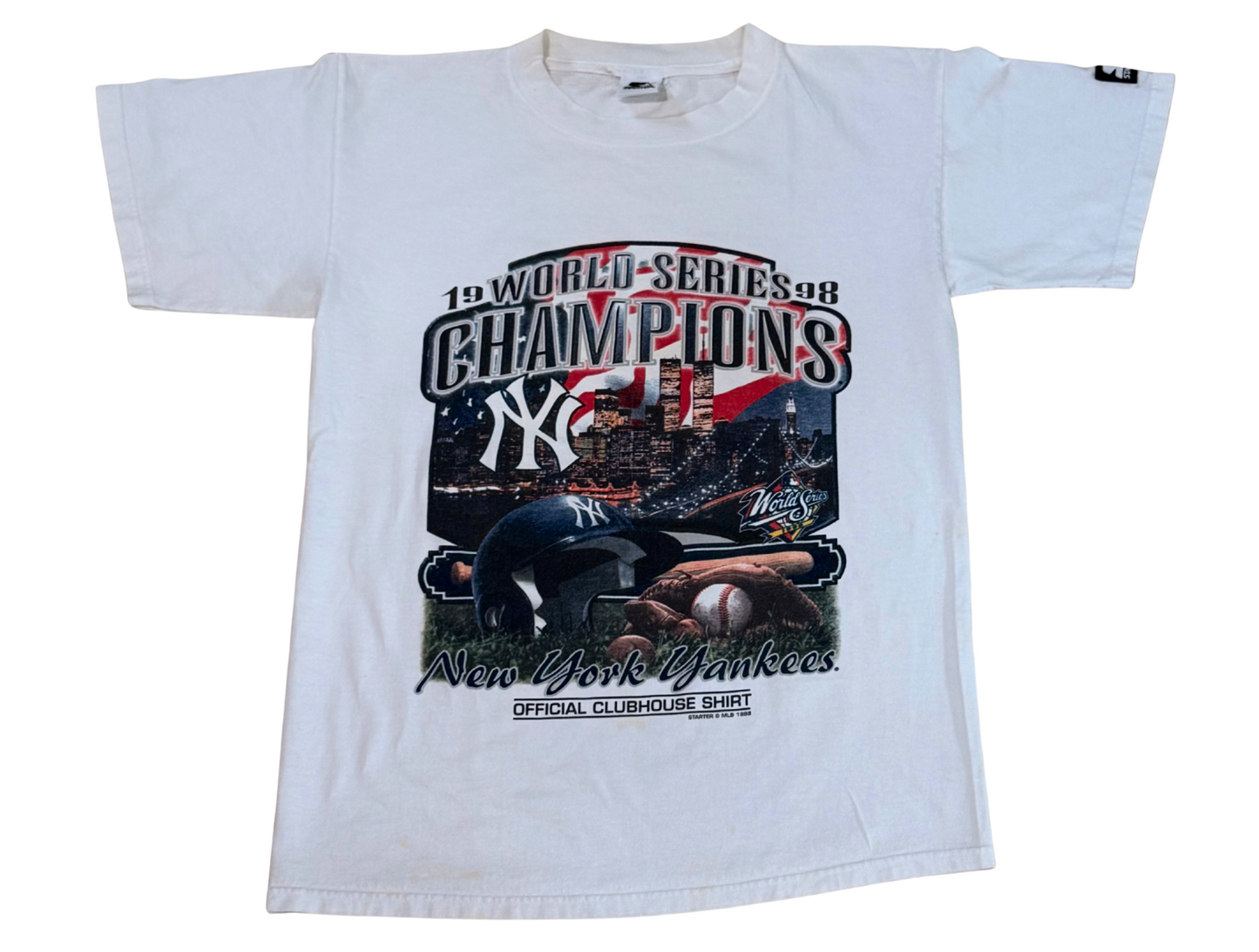 Vintage 1998 New York Yankees World Series Champions Official Clubhouse Shirt XL
