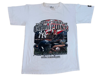 Vintage 1998 New York Yankees World Series Champions Official Clubhouse Shirt XL