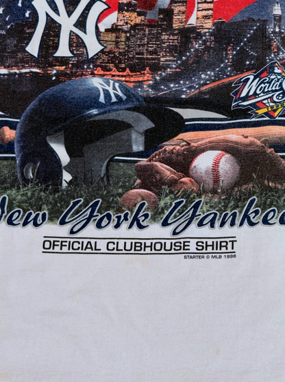 Vintage 1998 New York Yankees World Series Champions Official Clubhouse Shirt XL