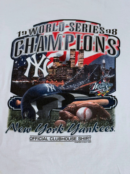 Vintage 1998 New York Yankees World Series Champions Official Clubhouse Shirt XL