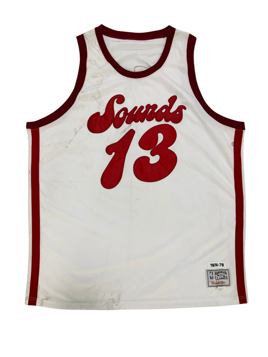 Collis Jones 1974-75 Mitchell & Ness Authentic #13 Memphis Sounds Jersey Sz 56