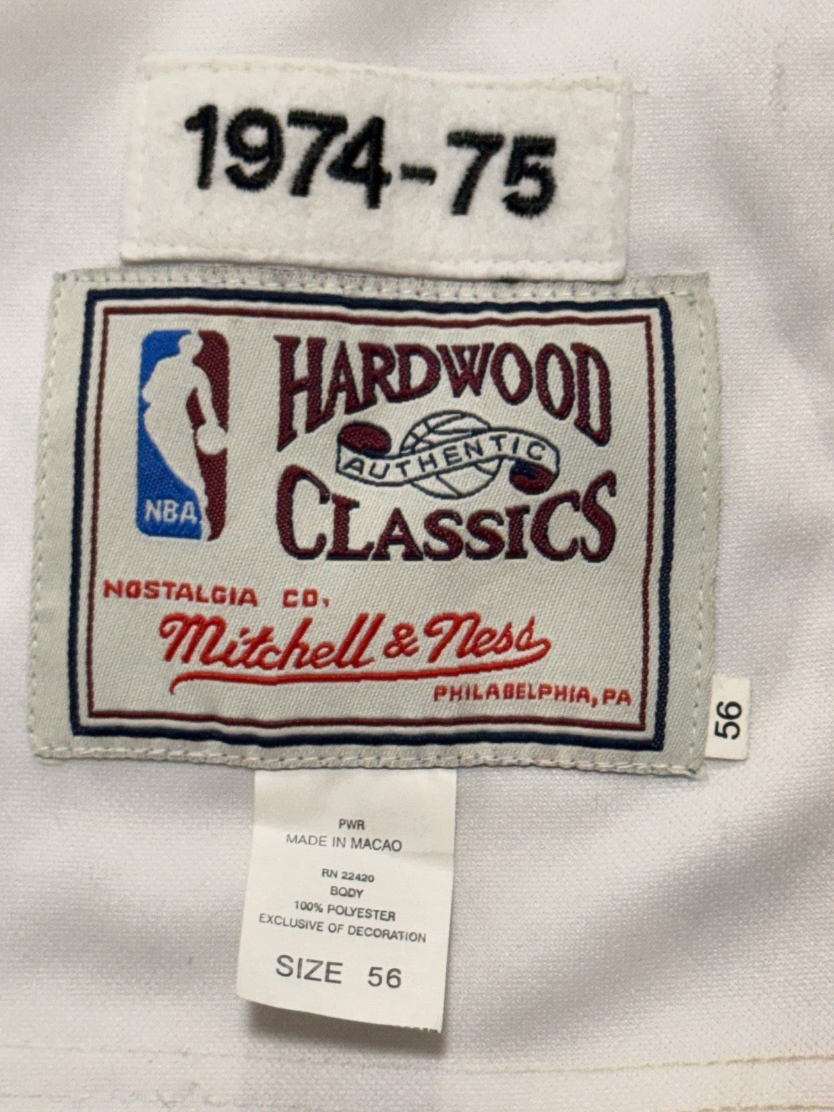 Collis Jones 1974-75 Mitchell & Ness Authentic #13 Memphis Sounds Jersey Sz 56