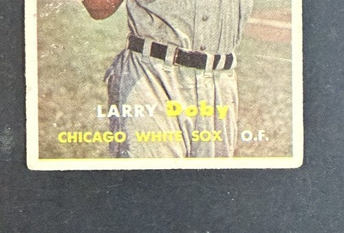 1957 Topps Baseball Larry Doby #85 VG - Ex Centered  Wax On Back HOF White Sox