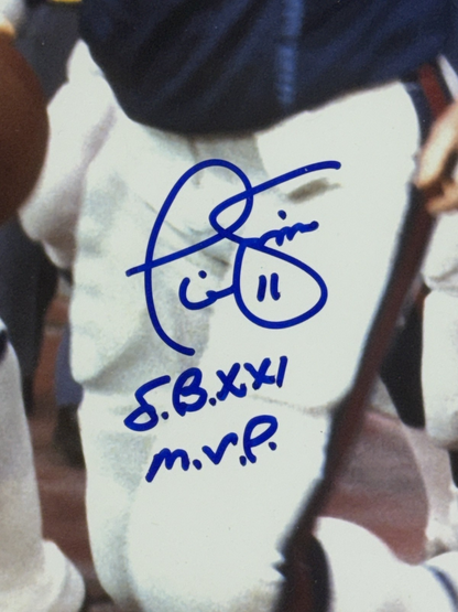 1986 NY Giants Signed 16x20 Framed Photo LT Simms Parcells LE 50/50 Auto BAS COA