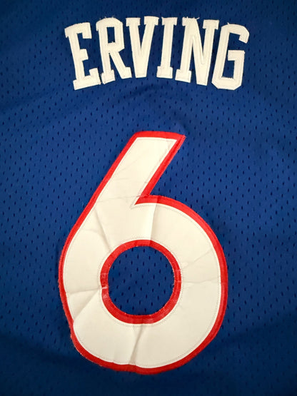 Adidas Julius Erving Philadelphia 76ers #6 Hardwood Classics Jersey XXL Length+2