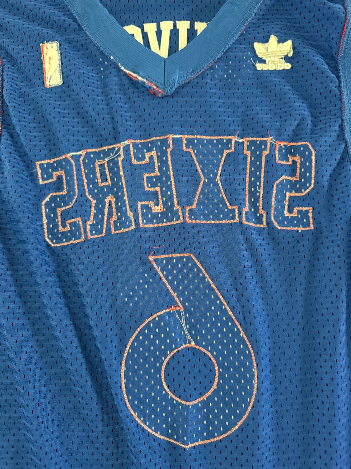 Adidas Julius Erving Philadelphia 76ers #6 Hardwood Classics Jersey XXL Length+2
