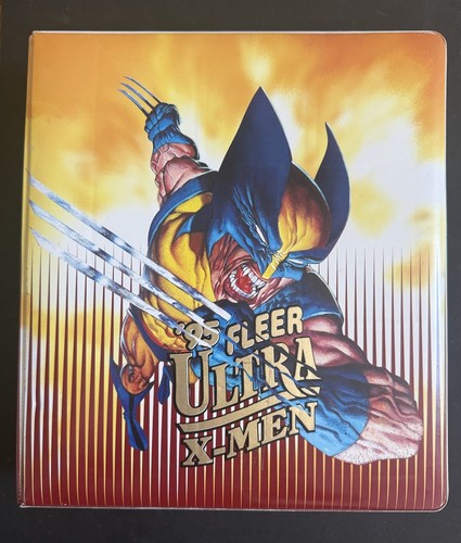 Fleer Ultra X-Men Wolverine 3-Ring Binder 1995 Trading Card Rare