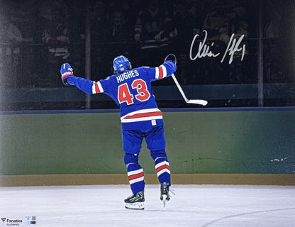 Quinn Hughes Signed 16x20 OT Goal Photo Framed Team USA Auto Fanatics COA
