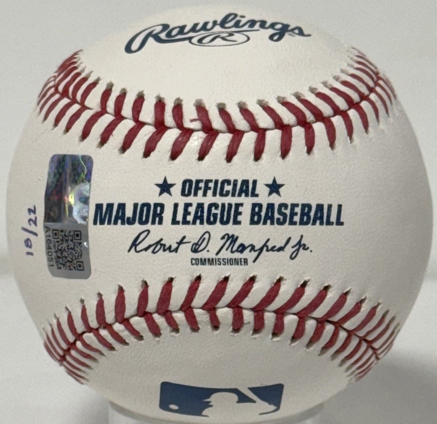 Ben Rice Signed Official Baseball Yankees MLB Debut 1st Hit Auto /22 Steiner COA