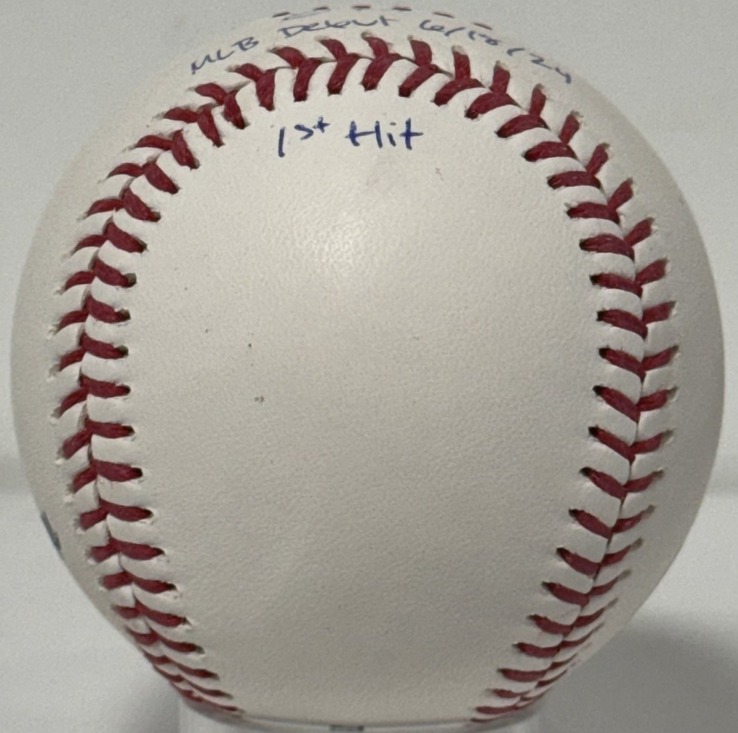 Ben Rice Signed Official Baseball Yankees MLB Debut 1st Hit Auto /22 Steiner COA