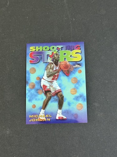MICHAEL JORDAN 1997-98 TOPPS CHROME #6 SEASON'S BEST SHOOTING STARS BULLS Mint