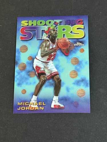 MICHAEL JORDAN 1997-98 TOPPS CHROME #6 SEASON'S BEST SHOOTING STARS BULLS Mint