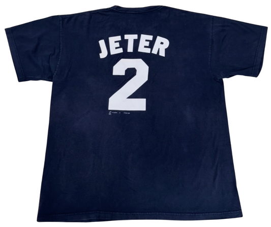 Vintage Derek Jeter #2 New York Yankees T-Shirt XL MLB Original 1998