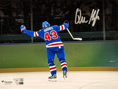 Quinn Hughes Team USA 2026 Olympic OT Goal Signed 8x10 Photo Fanatics Gold Medal