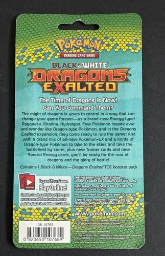 Pokémon Dragons Exalted Vintage Blister Sealed Pack Black & White Mint Pokemon