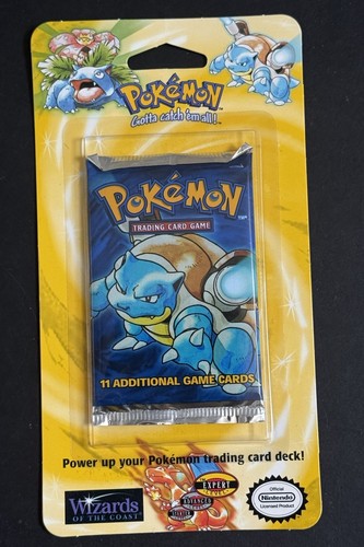 1999 Pokemon Base Set Unlimited Factory Sealed Blister Booster Pack Blastoise