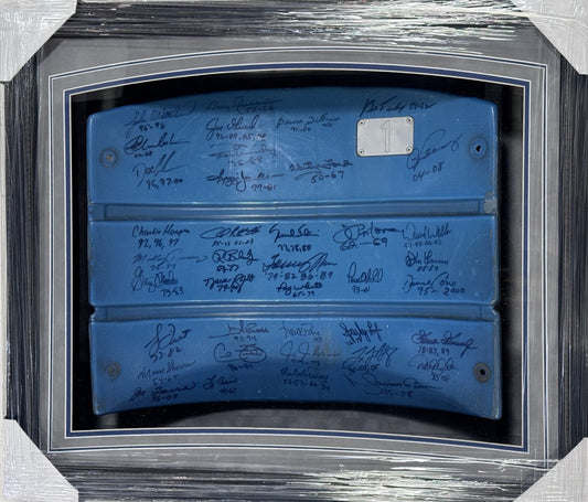 NY Yankee Legends Signed Yankee Stadium Seat Back Framed Shadowbox 39 Auto COA