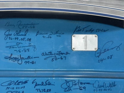 NY Yankee Legends Signed Yankee Stadium Seat Back Framed Shadowbox 39 Auto COA