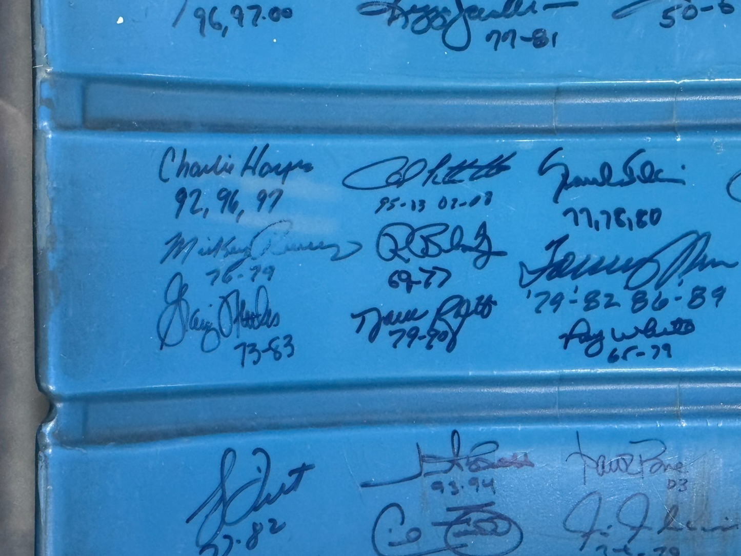 NY Yankee Legends Signed Yankee Stadium Seat Back Framed Shadowbox 39 Auto COA