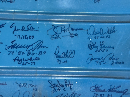 NY Yankee Legends Signed Yankee Stadium Seat Back Framed Shadowbox 39 Auto COA