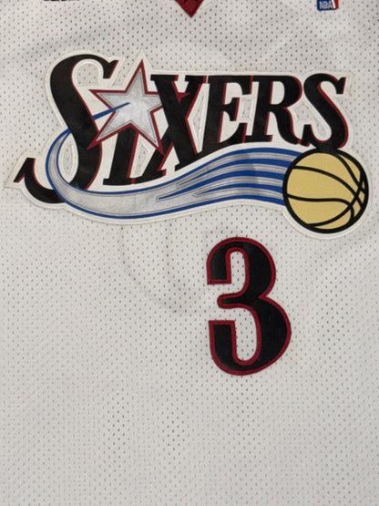 Adidas Allen Iverson Philadelphia 76ers #3 White Jersey Size XL Length +2