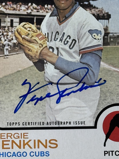 2022 Topps Heritage Fergie Jenkins Auto #ROA-FJ Chicago Cubs HOF