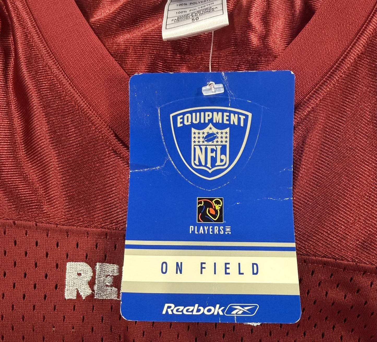 Santana Moss Vintage Reebok NFL On Field Washington Redskins Jersey Sz 50 NWT