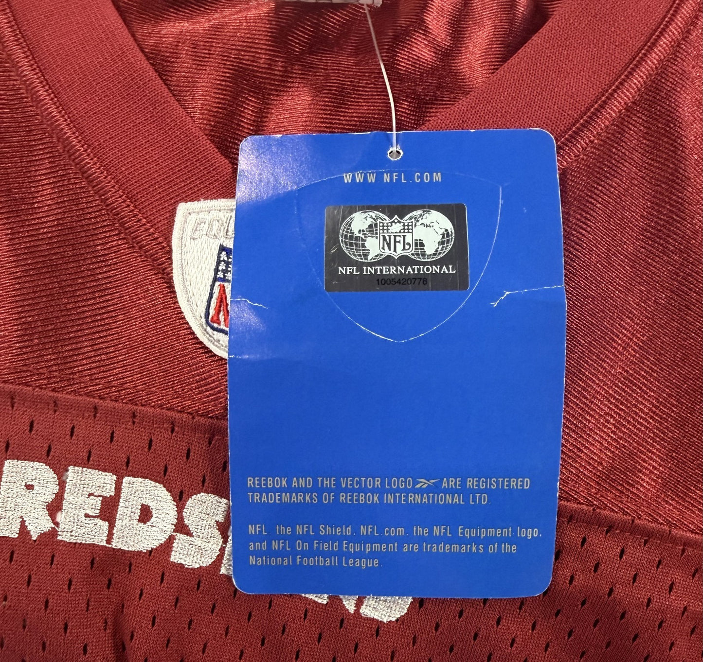 Santana Moss Vintage Reebok NFL On Field Washington Redskins Jersey Sz 50 NWT