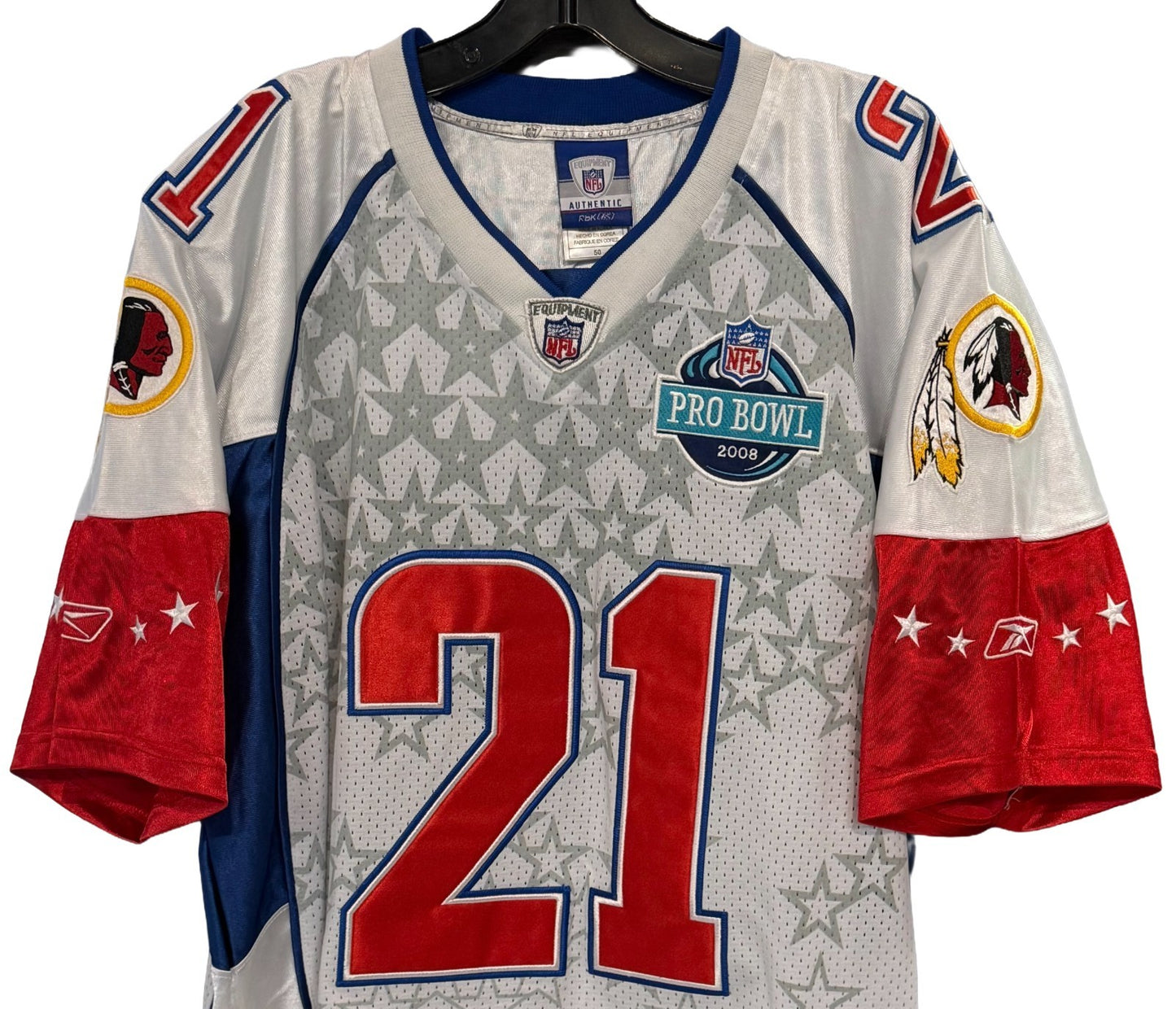 Sean Taylor #21 Reebok NFL Authentic 2008 Pro Bowl NFC Redskins Jersey Sz 50 NWT