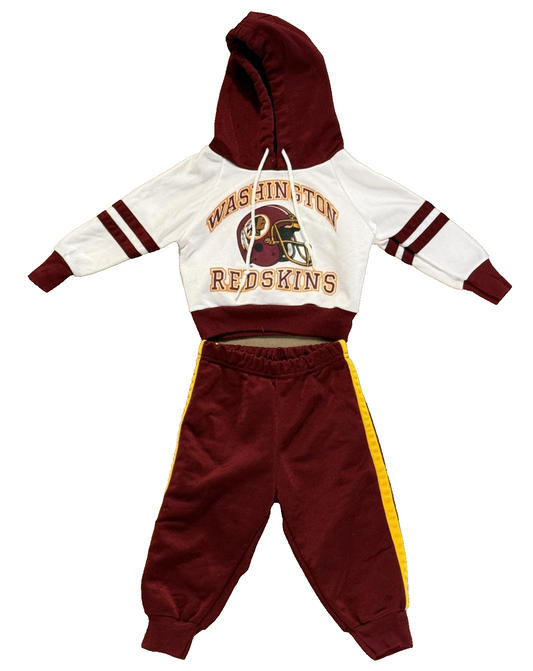 Vintage Washington Redskins Toddler Sweatshirt and Pants Set Sz 12-18 Months New