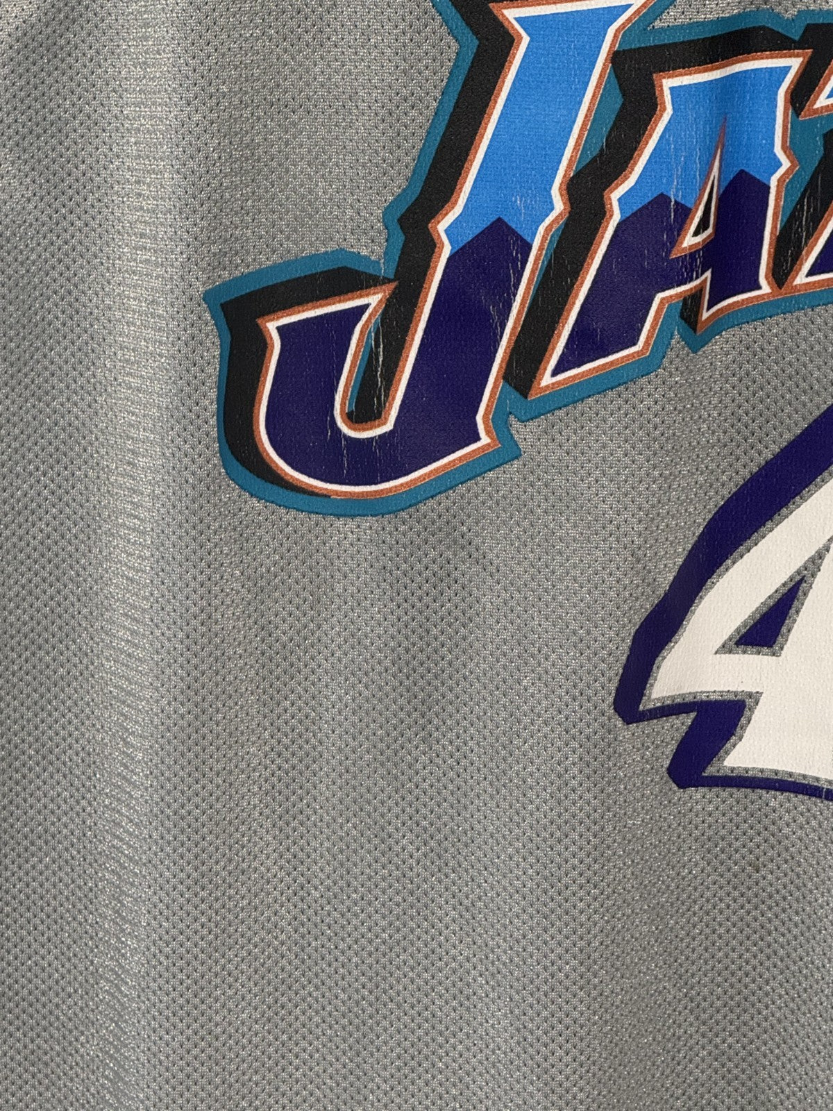 Andrei Kirlienko #47 Vintage Reebok Utah Jazz Gray Basketball Jersey Sz L