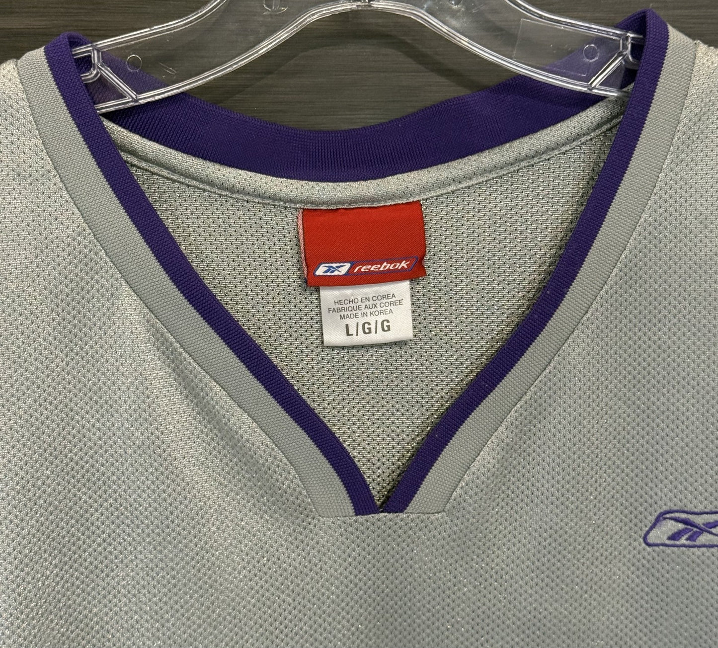 Andrei Kirlienko #47 Vintage Reebok Utah Jazz Gray Basketball Jersey Sz L