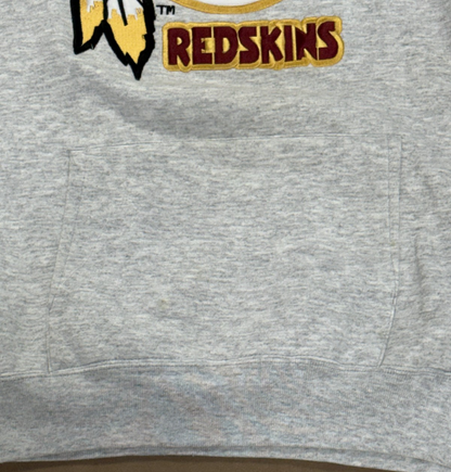 Washington Redskins Vintage Nutmeg Mills NFL Team Gray Hooded Sweatshirt Sz XL