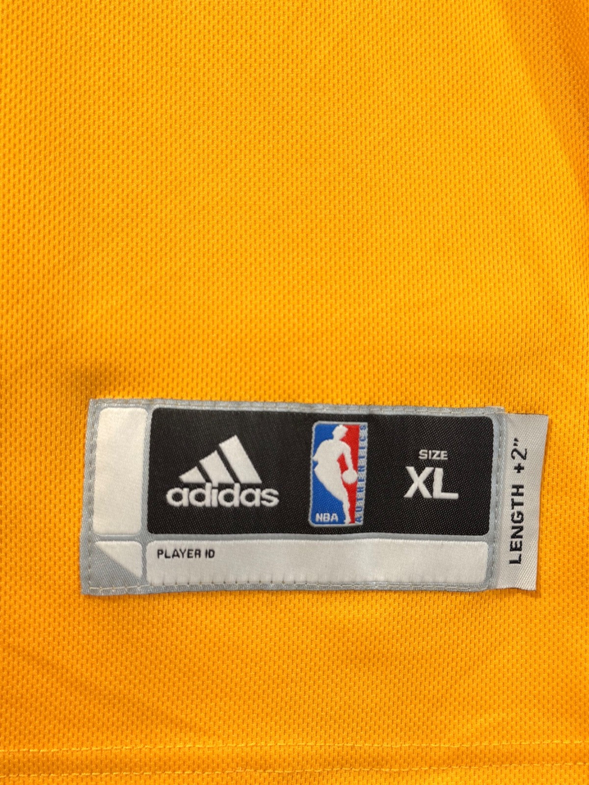 Adidas Shaquille O'Neal Los Angeles Lakers #34 Gold Jersey Size XL Length +2