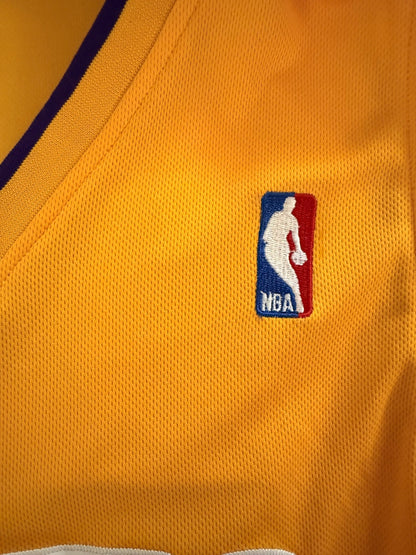 Adidas Shaquille O'Neal Los Angeles Lakers #34 Gold Jersey Size XL Length +2