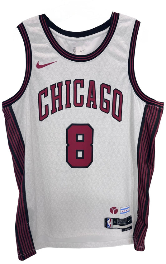 Zach Lavine Signed Chicago Bulls Nike City Editon Swingman Jersey Auto Fanatics